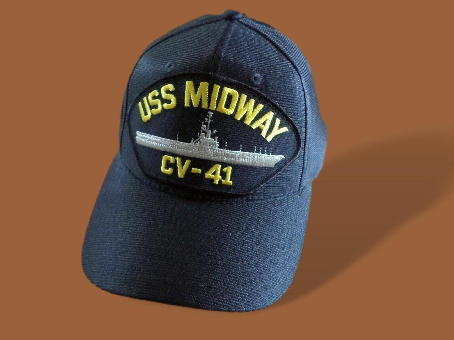 USS MIDWAY CV-41 NAVY SHIP HAT U.S MILITARY OFFICIAL BALL CAP U.S.A MADE