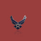 U.S MILITARY BLUE AIR FORCE HAT LAPEL PIN DOUBLE CLUTCH BACK USAF LOGO NEW