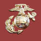 MARINE CORPS EGA OVERSIZED WALL MEDALLION PLAQUE AUTO GRILL EMBLEM 6" X 5.75"