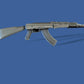 MILITARY AK-47 RIFLE HAT LAPEL PIN DOUBLE POST CLUTCH BACK GOOD QUALITY