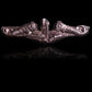 U.S MILITARY NAVY SILVER ENLISTED SUBMARINE PIN BADGE DOUBLE CLUTCH BACK