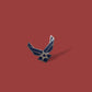 U.S MILITARY BLUE AIR FORCE HAT LAPEL PIN DOUBLE CLUTCH BACK USAF LOGO NEW