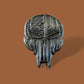 PATRIOTIC SKULL DEMON HAT PIN LAPEL DOUBLE POST PIN USA FLAG SKULL NAVY SEAL