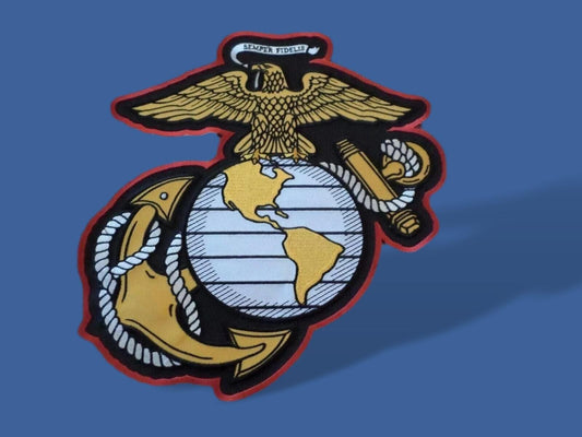 U.S MILITARY MARINE CORPS EAGLE GLOBE & ANCHOR EGA OVERSIZE BACK PATCH 10 X10.5