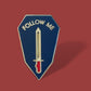 U.S MILITARY ARMY INFANTRY SCHOOL FOLLOW ME LAPEL PIN HAT PIN MINIATURE