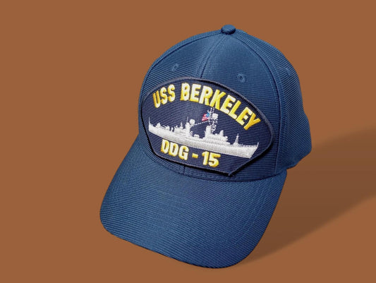 USS BERKELEY DDG-15 NAVY SHIP HAT U.S MILITARY OFFICIAL BALL CAP U.S.A MADE