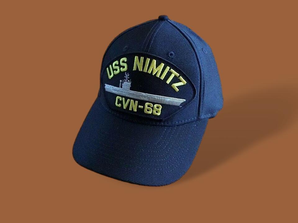USS NIMITZ CVN - 68 U.S NAVY SHIP HAT U.S MILITARY OFFICIAL BALL CAP U.S.A. MADE