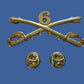 6th CAVALRY SWORDS SABERS  MILITARY HAT PIN CAVALRY REGIMENT BADGE U.S ARMY