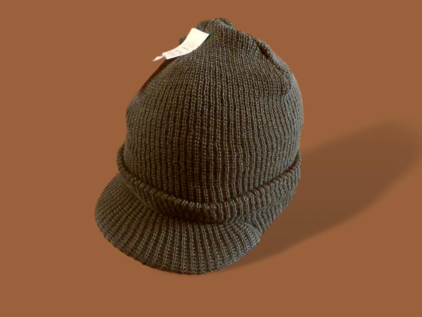 NEW GENUINE MILITARY OD GREEN JEEP WATCH CAP 100% WOOL 2 PLY U.S.A MADE BEANIE
