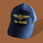 DA NANG HAT WITH GOLD NAVY PILOT WINGS U.S MILITARY OFFICIAL BALL CAP U.S.A MADE
