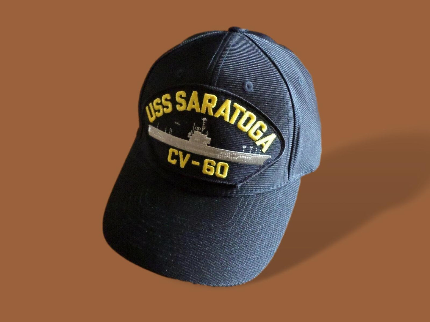 USS SARATOGA CV-60 U.S NAVY SHIP HAT OFFICIAL U.S MILITARY BALL CAP U.S.A MADE