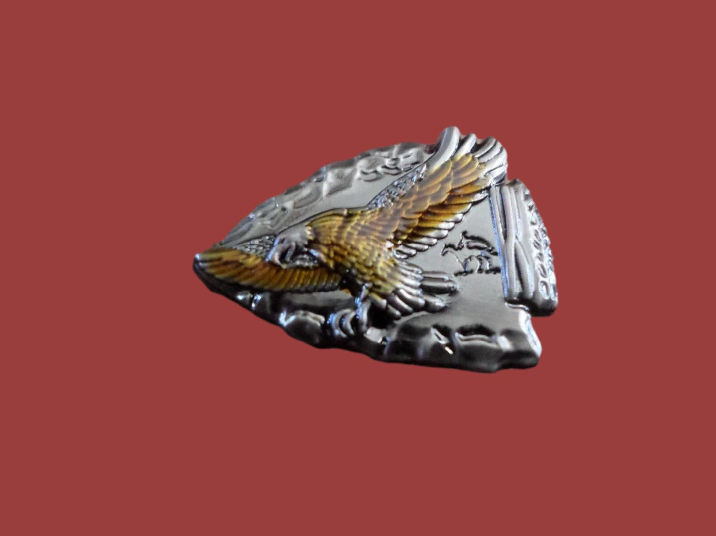 Arrow Head Lapel Pin Tie Tac Hat Pin Flying Eagle Double Post Back New In Bags