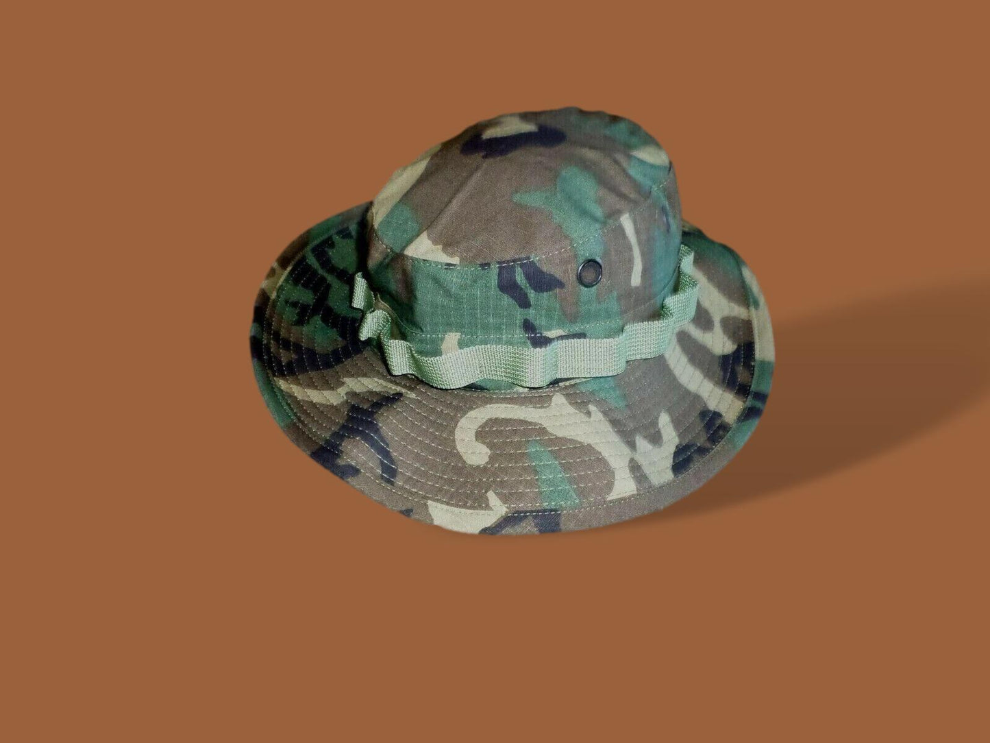 US MILITARY ARMY VIETNAM JUNGLE BOONIE HAT TYPE II ERDL CAMOUFLAGE X-LARGE 7 3/4