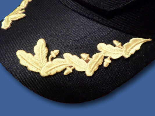 U.S MILITARY EMBROIDERED NAVY SCRAMBLED EGGS IRON ON FOR CDR, CAPT, COLONEL