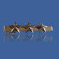 U.S MILITARY LT. GENERAL THREE STAR TIE BAR TIE TAC U.S.A MADE POLICE SILVER COL