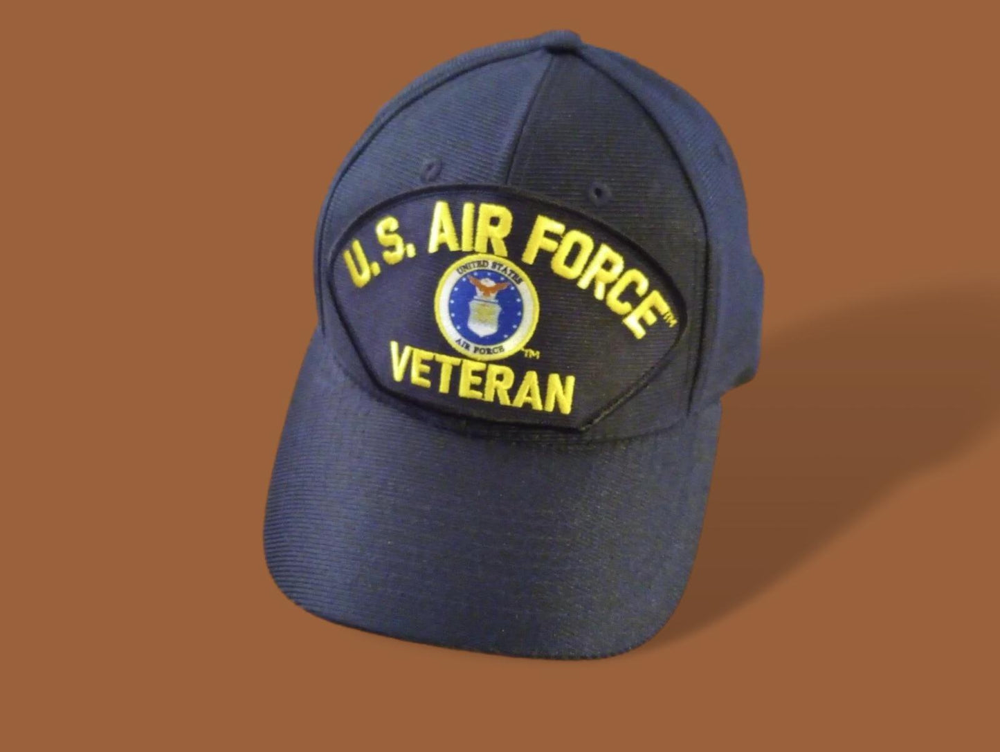 U.S AIR FORCE VETERAN HAT OFFICIAL U.S MILITARY BALL CAP U.S.A MADE