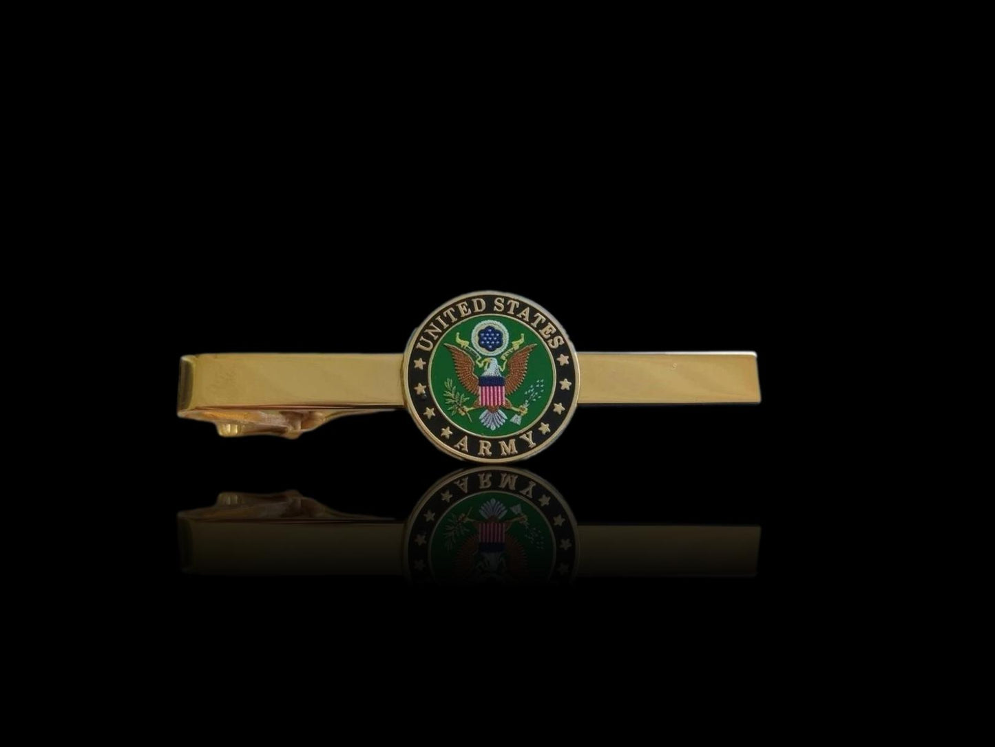 U.S MILITARY ARMY TIE BAR OR TIE TAC CLIP ON TYPE UNITED STATES ARMY U.S.A MADE
