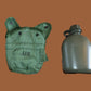 NEW GENUINE U.S MILITARY 1 QUART CANTEEN & NYLON COVER USA MADE G.I ISSUE LC-2