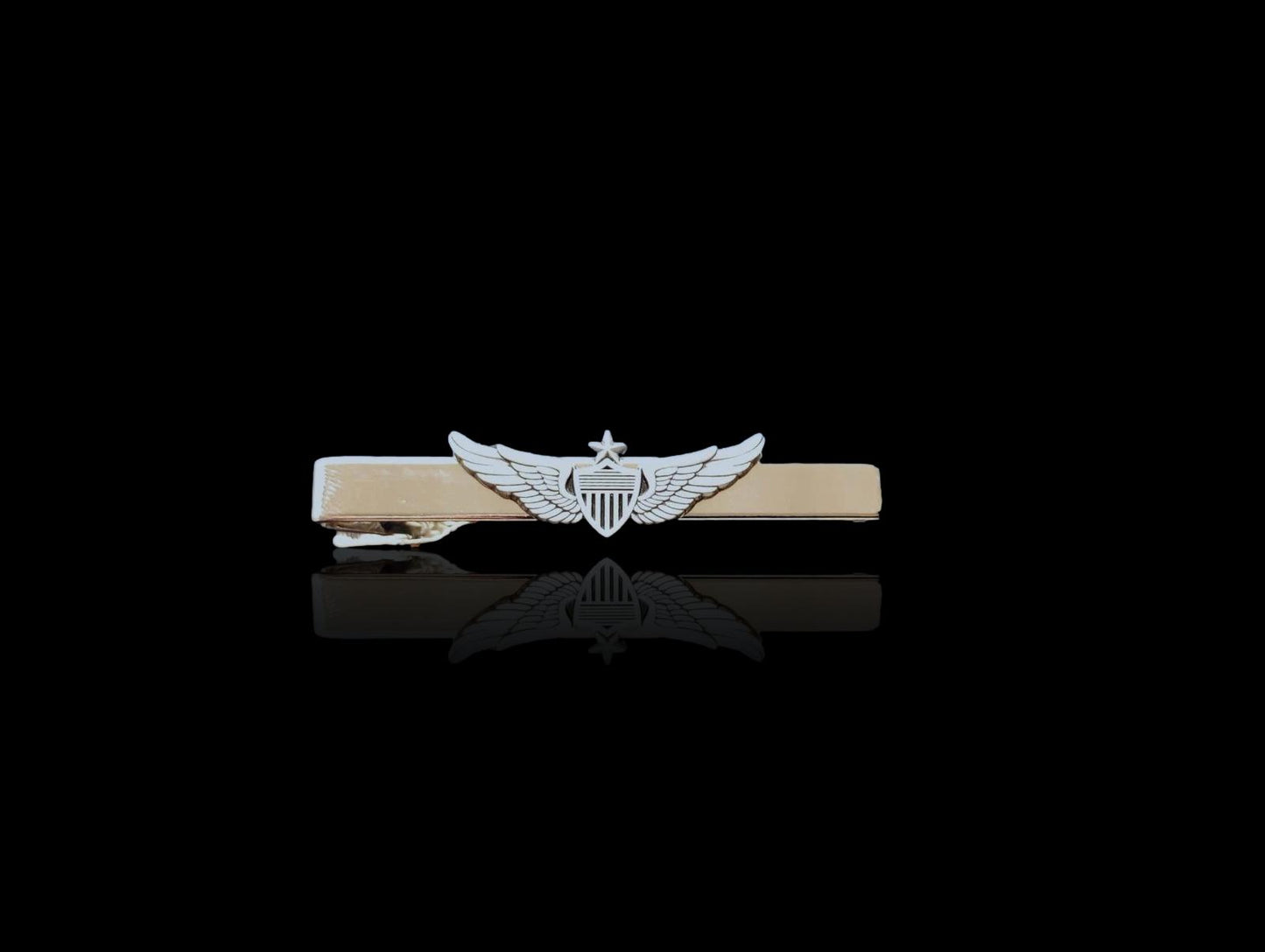 U.S MILITARY ARMY SENIOR AVIATOR TIE BAR TIE TAC ARMY PILOT WINGS U.S.A MADE