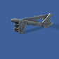MILITARY B-52 STRATOFORTRESS BOMBER PLANE HAT LAPEL PIN DOUBLE POST CLUTCH BACK