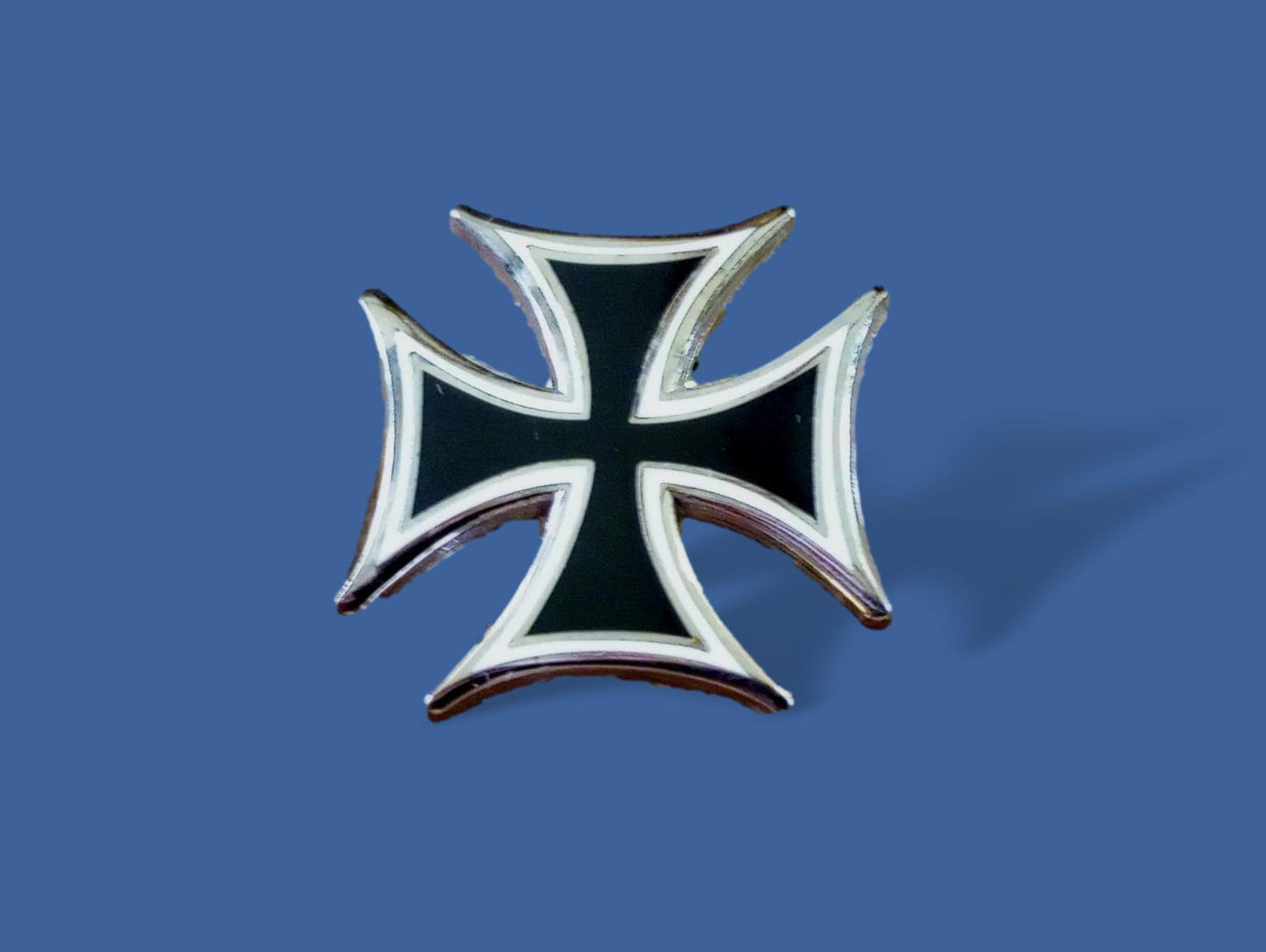 GERMAN MILITARY IRON CROSS HAT PIN LAPEL DOUBLE POST PIN WWI-WWII