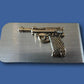 GERMAN WALTHER P-38 9MM STAINLESS STEEL MONEY CLIP PISTOL U.S.A MADE