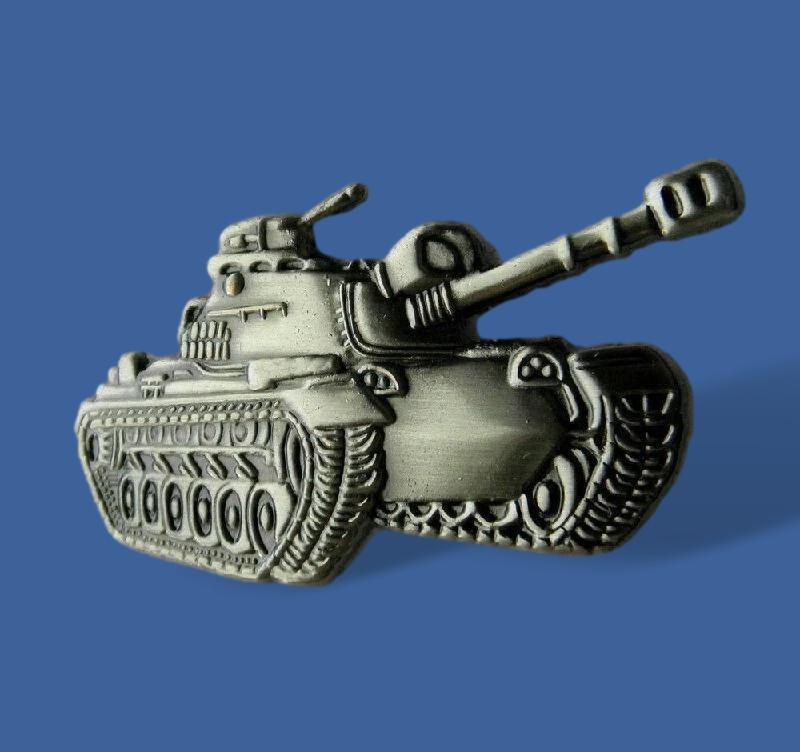 U.S MILITARY M-48 PATTON TANK HAT PIN BADGE U.S ARMY MARINE CORPS FULL SIZE