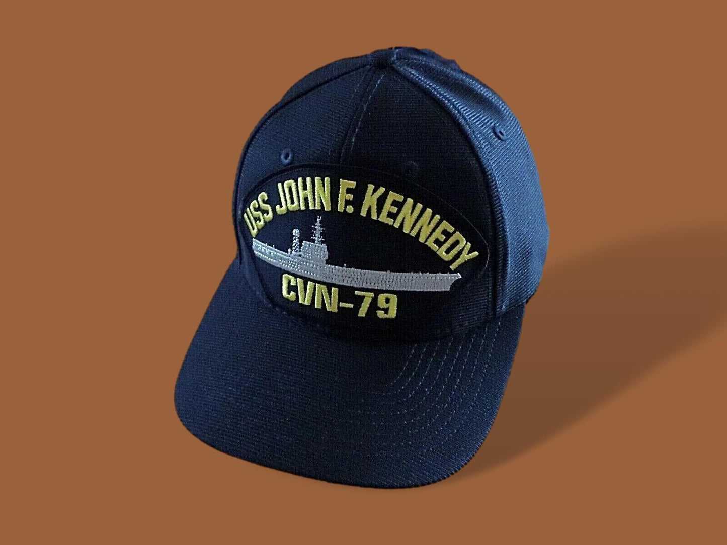 USS JOHN F KENNEDY CVN- 79 NAVY SHIP HAT OFFICIAL U.S MILITARY BALL CAP USA MADE