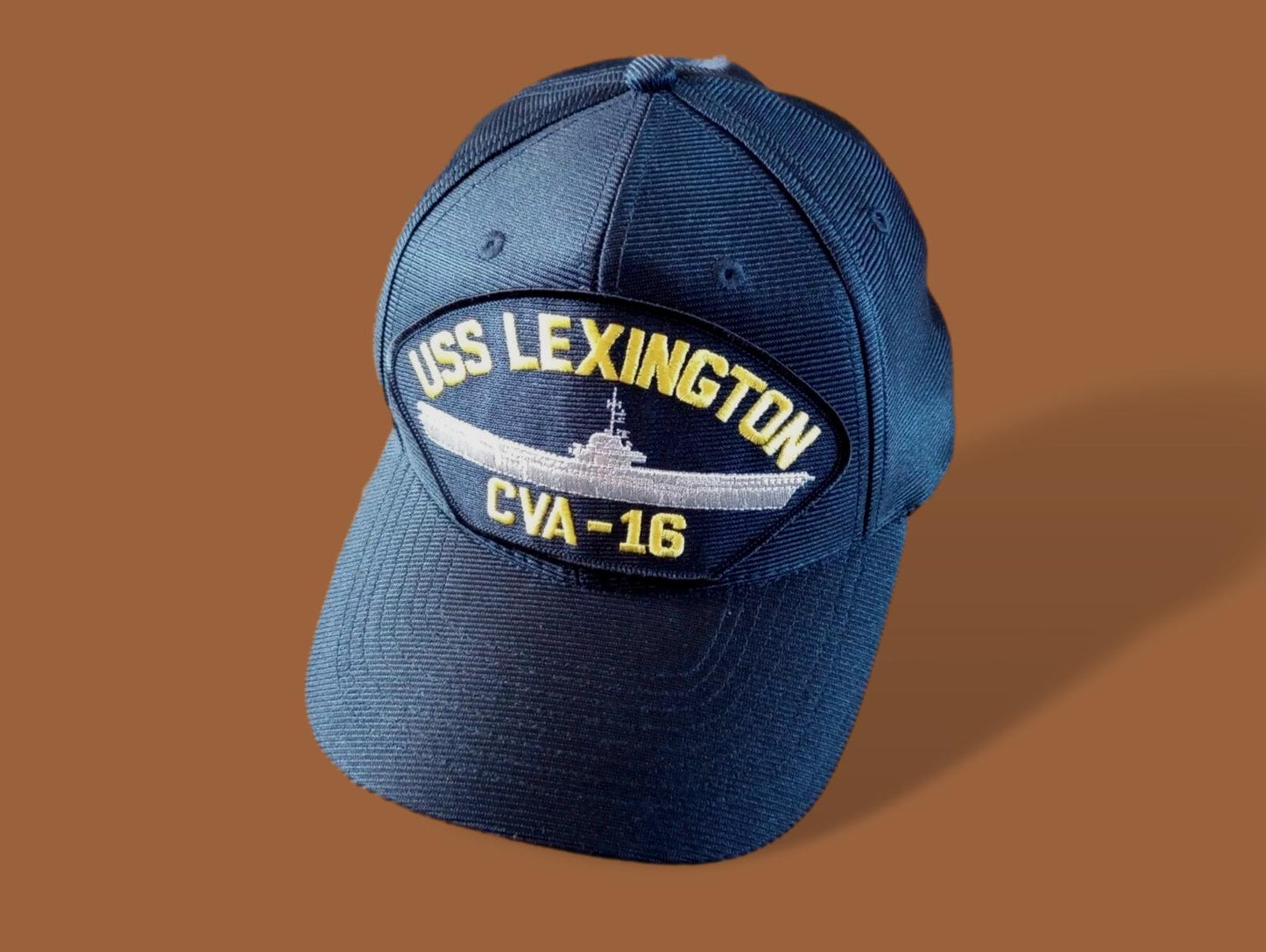 USS LEXINGTON CVA-16 NAVY SHIP HAT U.S MILITARY OFFICIAL BALL CAP U.S.A MADE