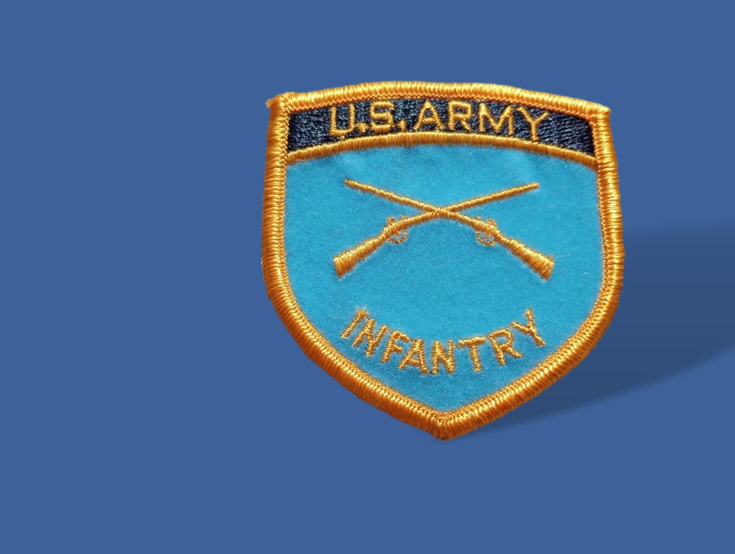MILITARY U.S ARMY INFANTRY  FELT PATCH HAT SHOULDER  U.S.A MADE