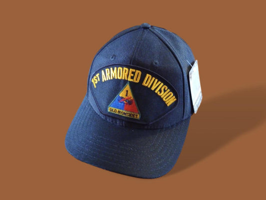U.S ARMY 1ST ARMORED DIVISION HAT U.S MILITARY OFFICIAL BALL CAP U.S.A MADE