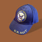 U.S NAVY HAT CAP OFFICIAL MILITARY LICENSED EMBROIDERED NAVY HATS
