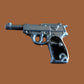 P-38 GERMAN AUTOMATIC PISTOL HAT PIN LAPEL PIN SILVER IN COLOR