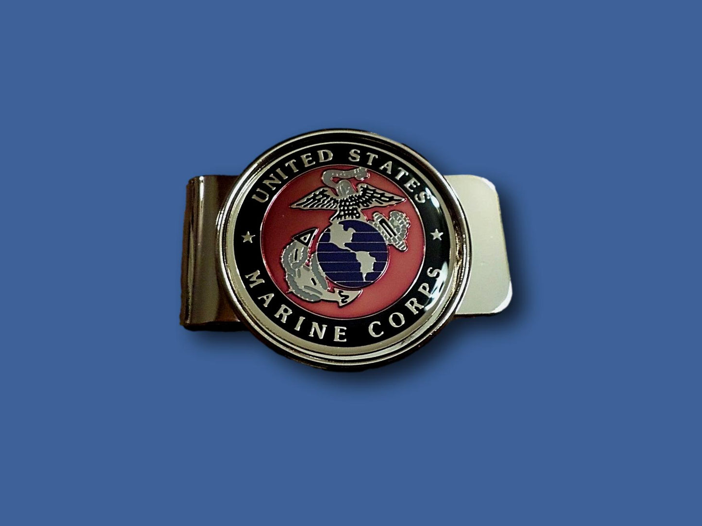 U.S MILITARY MARINE CORPS EGA MONEY CLIP BRASS CONSTRUCTION OFFICIAL M/C PRODUCT