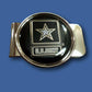 U.S MILITARY ARMY MONEY CLIP BRASS CONSTRUCTION STAR LOGO OFFICIAL ARMY PRODUCT