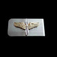U.S ARMY AIR CORPS AVIATION CADET MONEY CLIP STAINLESS STEEL AIR FORCE USA MADE