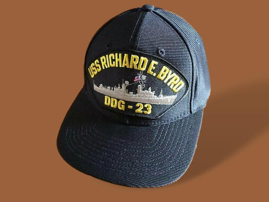 USS RICHARD E. BYRD DDG-23 NAVY SHIP HAT U.S MILITARY OFFICIAL BALL CAP U.S.A