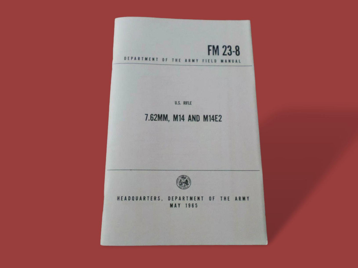 7.62 MI4 308 CALIBER HANDBOOK OPERATION, DISASSEMBLY, ASSEMBLY AND MAINTENANCE
