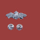 U.S NAVY SEABEES COMBAT SERVICE WARFARE HAT LAPEL PIN POST BACK MINIATURE 1.5"