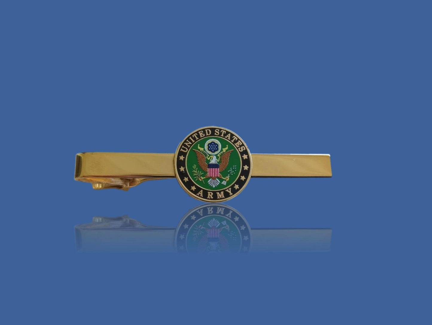 U.S MILITARY ARMY TIE BAR OR TIE TAC CLIP ON TYPE UNITED STATES ARMY U.S.A MADE