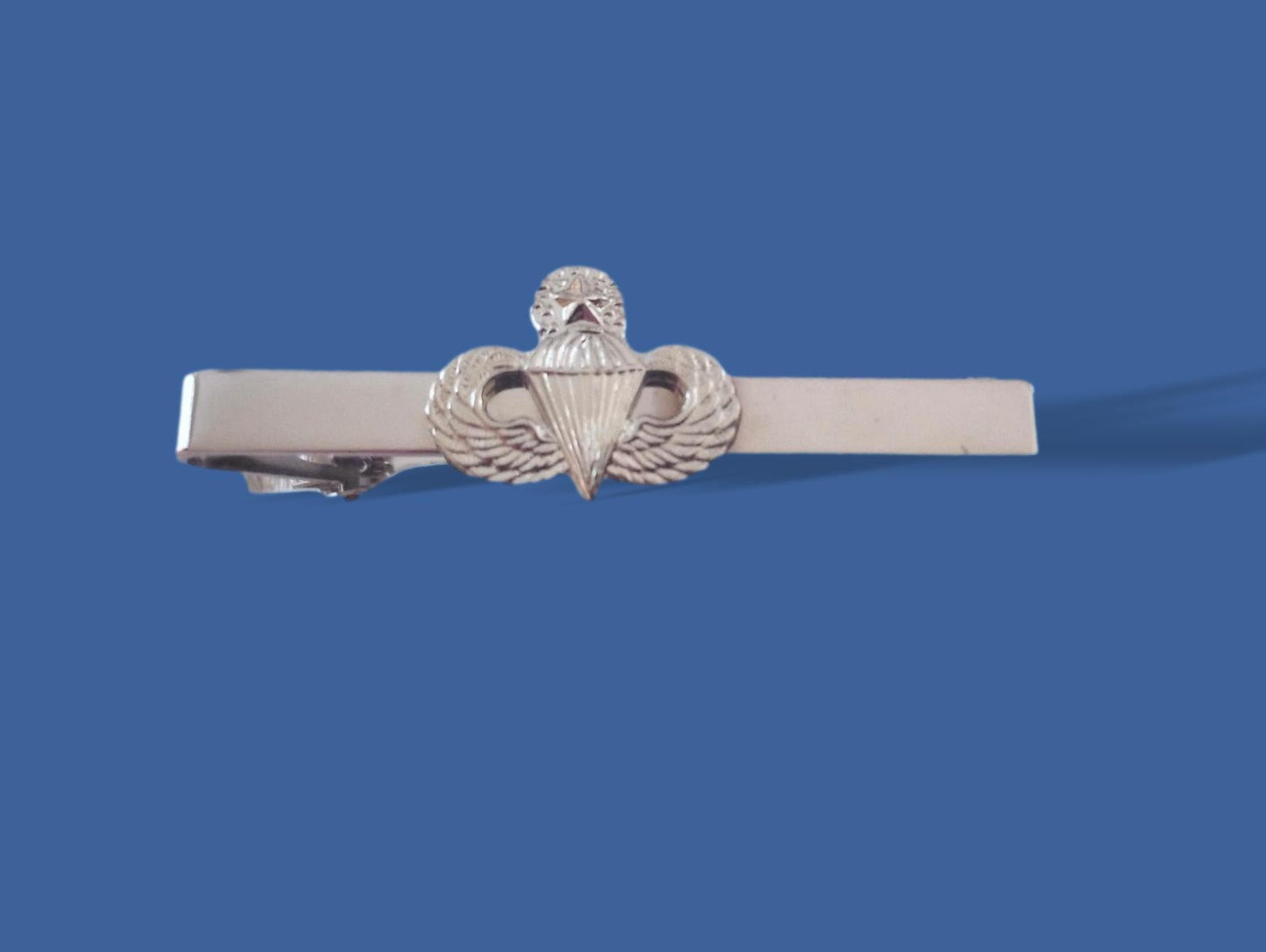 U.S MILITARY ARMY MASTER JUMP WINGS TIE BAR TIE TAC CLIP ON STYLE U.S.A MADE