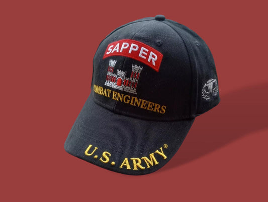 U.S ARMY COMBAT ENGINEERS SAPPER HAT ESSAYONS OFFICIAL LICENSED BALL CAP