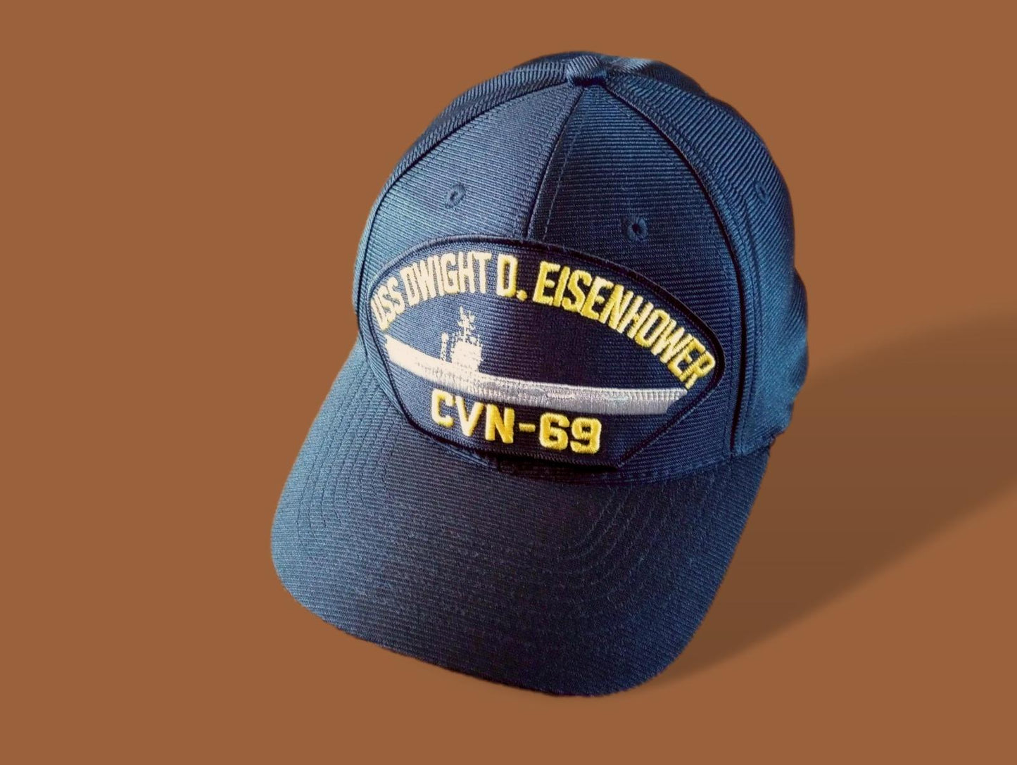 USS DWIGHT D EISENHOWER CVN-69 NAVY SHIP HAT U.S MILITARY OFFICIAL  CAP USA MADE