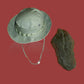MILITARY VIETNAM BOONIE RIP-STOP JUNGLE HAT WITH NET OD GREEN 1969 NEW UNISSUED