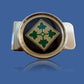 U.S ARMY 4th INFANTRY MONEY CLIP BRASS CONSTRUCTION OFFICIAL ARMY PRODUCT