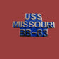 USS MISSOURI BB-63 HAT LAPEL PIN U.S NAVY BATTLESHIP