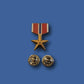 U.S MILITARY BRONZE STAR MEDAL HAT LAPEL PIN MINI SIZE 1 1/8"