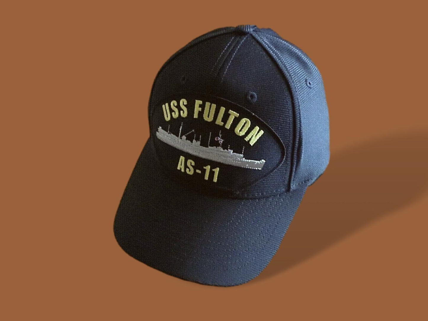 USS FULTON AS-11 U.S NAVY SHIP HAT U.S MILITARY OFFICIAL BALL CAP U.S.A MADE