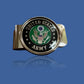 U.S MILITARY ARMY MONEY CLIP BRASS CONSTRUCTION OFFICIAL ARMY PRODUCT