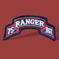 U.S MILITARY ISSUE ARMY 75th RANGER RGT TAB PATCH RANGERS SHOULDER ROCKER SCROLL
